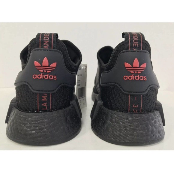 Adidas Originals NMD R1 BOOST Ultra FY9387 Black Red Womens 8.5 New Fast  Ship